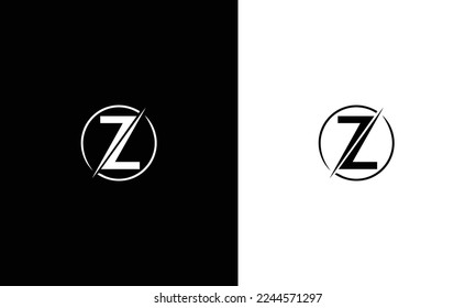 Letter ZZ logo template. Z Vector icon.