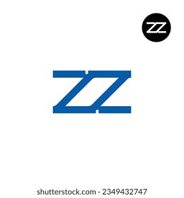 Letter ZZ Monogram Logo Design