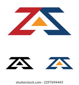 letter ZZ twin logo template