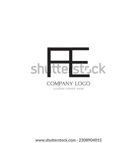 letterA E F H logo design,  EF Logo, AE Monogram, AEFH logo design vector template, Initial Letter FE Logo Design, Monogram Creative Modern Sign Symbol Icon.