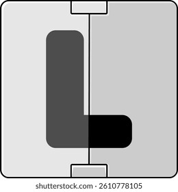 Letterboard Letter Vector Element Alphabet L