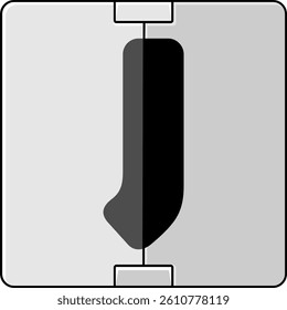 Letterboard Letter Vector Element Alphabet J
