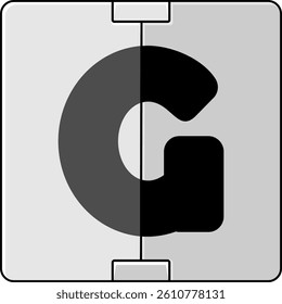 Letterboard Letter Vector Element Alphabet G