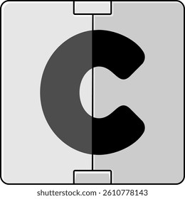 Letterboard Letter Vector Element Alphabet C