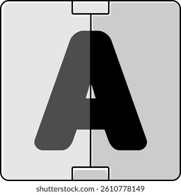Letterboard Letter Vector Element Alphabet A