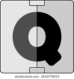 Letterboard Letter Vector Element Alphabet Q