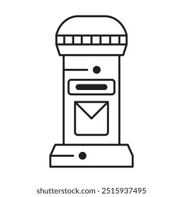 ícone letterbox vetor sobre fundo branco