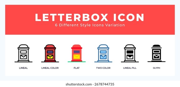 Letterbox icon for websites and apps. vector illustration