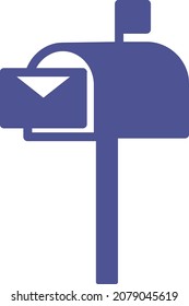 Letterbox Isolierte Vektorsymbol, das leicht modifiziert oder bearbeitet werden kann

