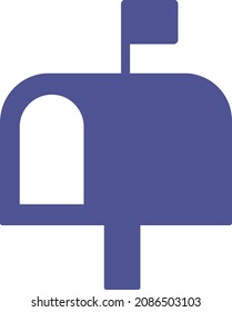 Letterbox Isolated Vector icon which can easily modify or edit

