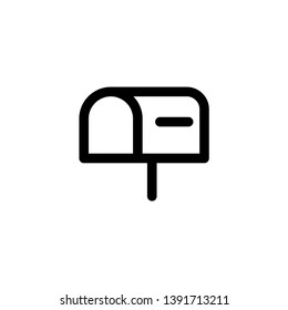 letterbox, mailbox icon vector illustration