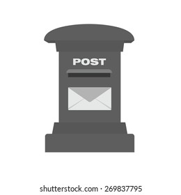 Letterbox, post box, post, postal service icon vector image. Can also be used for communication, connection, technology. Suitable for web apps, mobile apps and print media.
