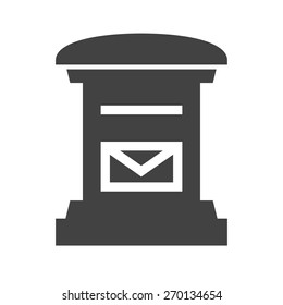 Letterbox, post box, post, postal service icon vector image. Can also be used for communication, connection, technology. Suitable for web apps, mobile apps and print media.