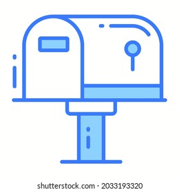 letterbox trendy icon, glyph style isolated on white background. Symbol for your web site design, logo, app, UI.