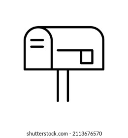 letterbox vector, icon or symbol design