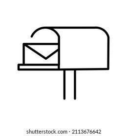 letterbox vector, icon or symbol design