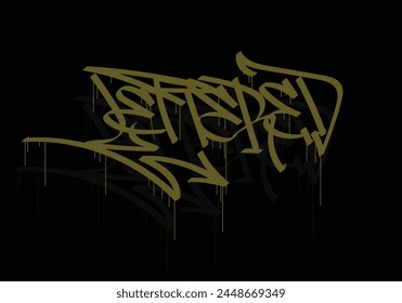 LETTERED graffiti tag style design