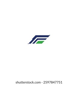 letterF or stylized stripes logo
