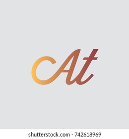 letterhand AZ logo design grey background
