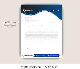 Letterhead a4 flyer design template