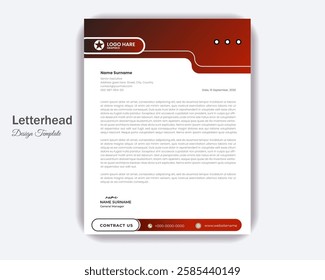 Letterhead a4 flyer design template