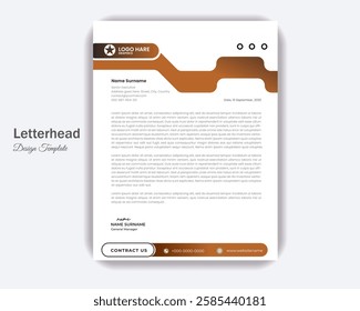 Letterhead a4 flyer design template