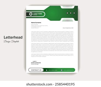 Letterhead a4 flyer design template