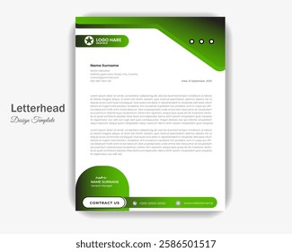 Letterhead a4 flyer design template