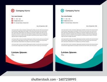 Letterhead art paper design to print
