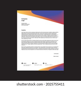 letterhead background design template eps 