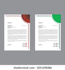 letterhead bundle. creative letterhead design. modern letterhead. colorful design