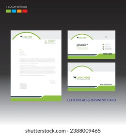 letterhead and business card for any kind of use