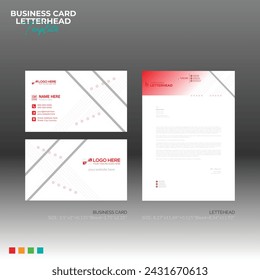 letterhead and business card for any kind of use