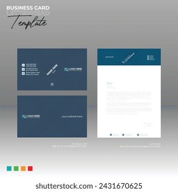 letterhead and business card for any kind of use