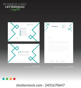 letterhead and business card for any kind of use