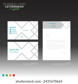 letterhead and business card for any kind of use