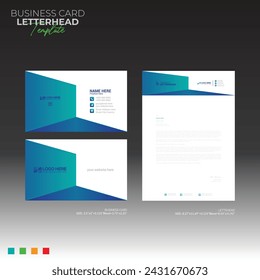 letterhead and business card for any kind of use