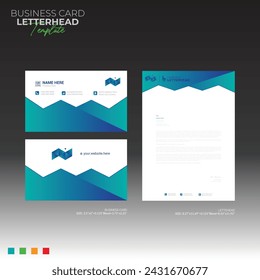 letterhead and business card for any kind of use