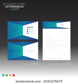 letterhead and business card for any kind of use