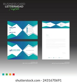 letterhead and business card for any kind of use