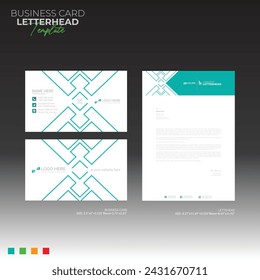 letterhead and business card for any kind of use