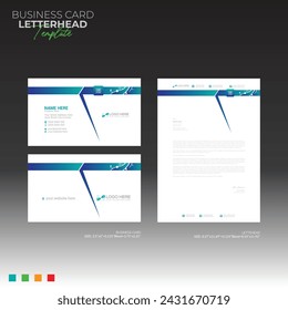 letterhead and business card for any kind of use