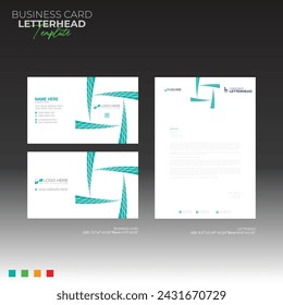 letterhead and business card for any kind of use