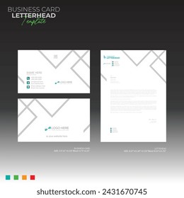 letterhead and business card for any kind of use
