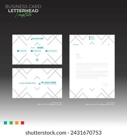 letterhead and business card for any kind of use