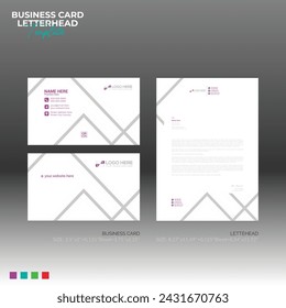 letterhead and business card for any kind of use