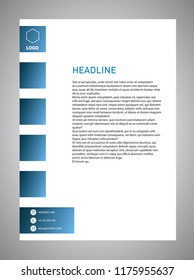 Letterhead business template. Modern design. Vector.