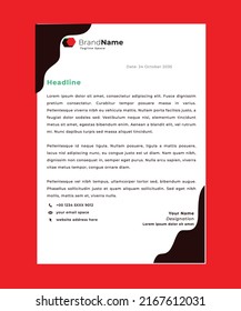 concepto de membrete concepto de folleto de correspondencia