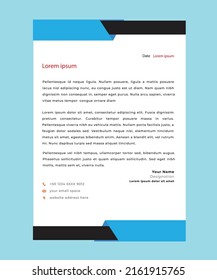 letterhead concept flyer contact vector