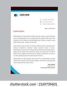letterhead concept vector contact correspondence